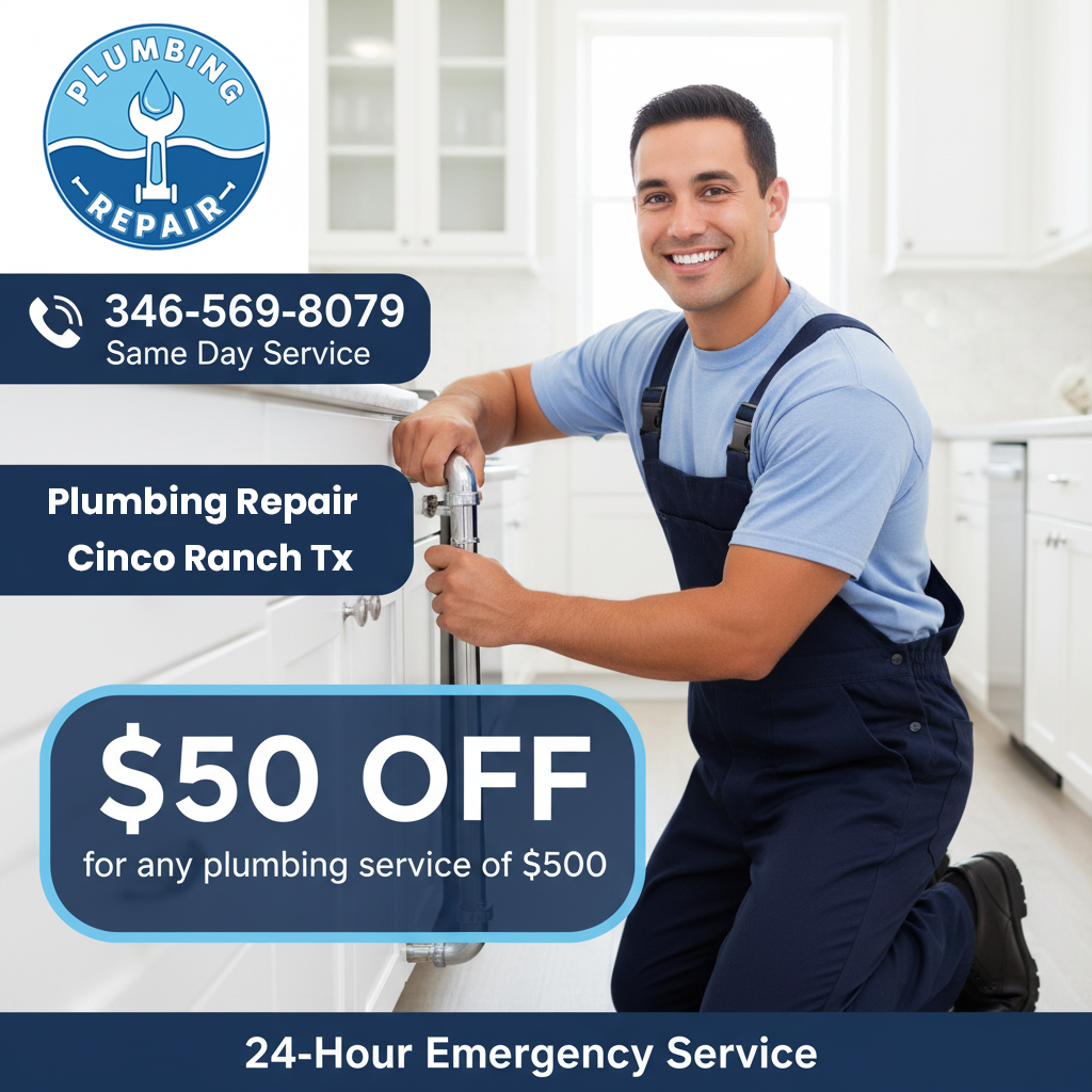 Plumbing Discount Coupon Cinco Ranch TX